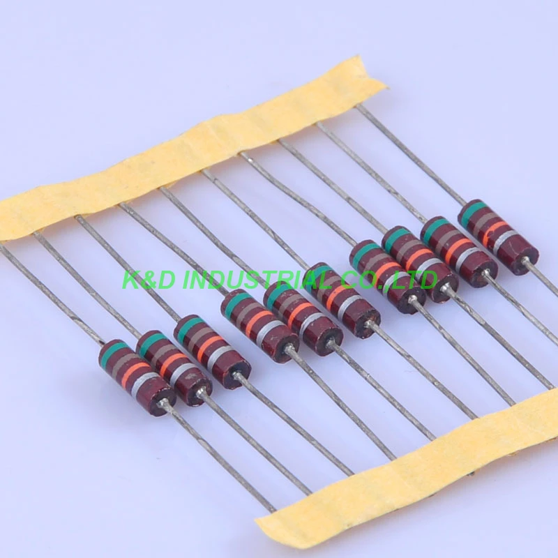 УГЛЕРОДНЫЙ композиционный винтажный резистор 0 5 Вт 51 к 5% Ом 10 шт.|resistor 0.5w|resistor