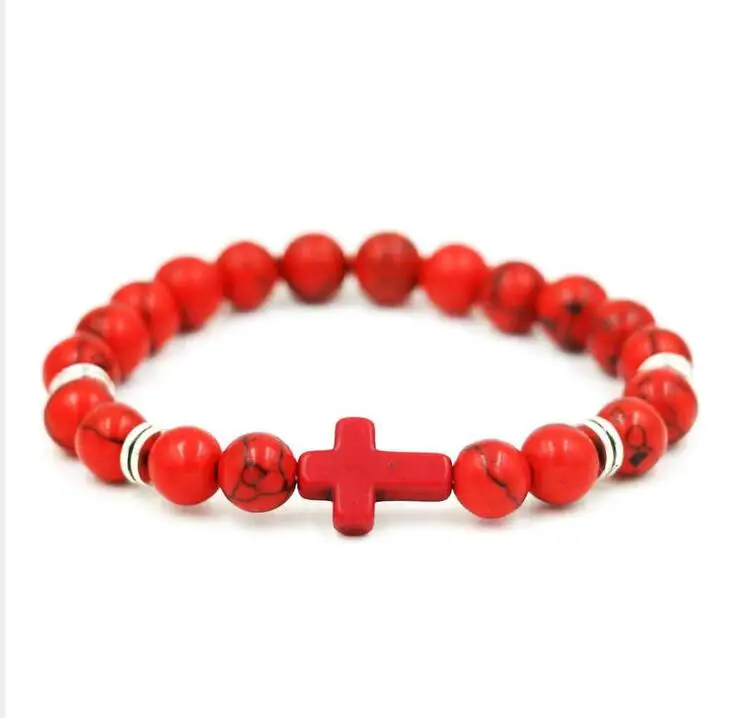 BPPCCR матовый вулканический камень бисер браслет для мужчин мужской женский