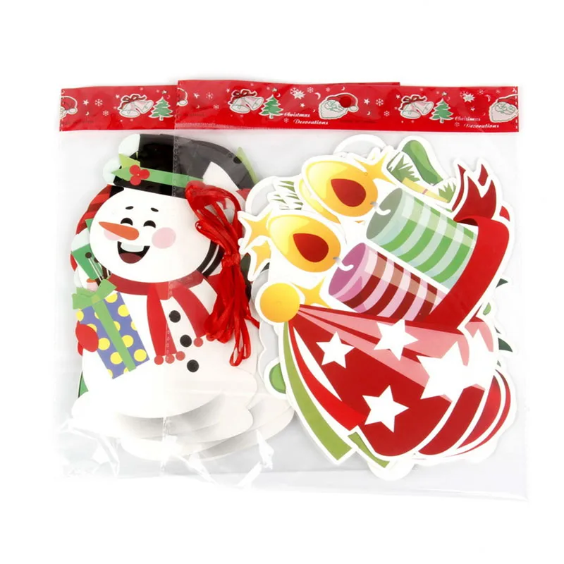 1 шт. Новый рождественский флаг сделай сам украшение для вечеринки дома бандаж