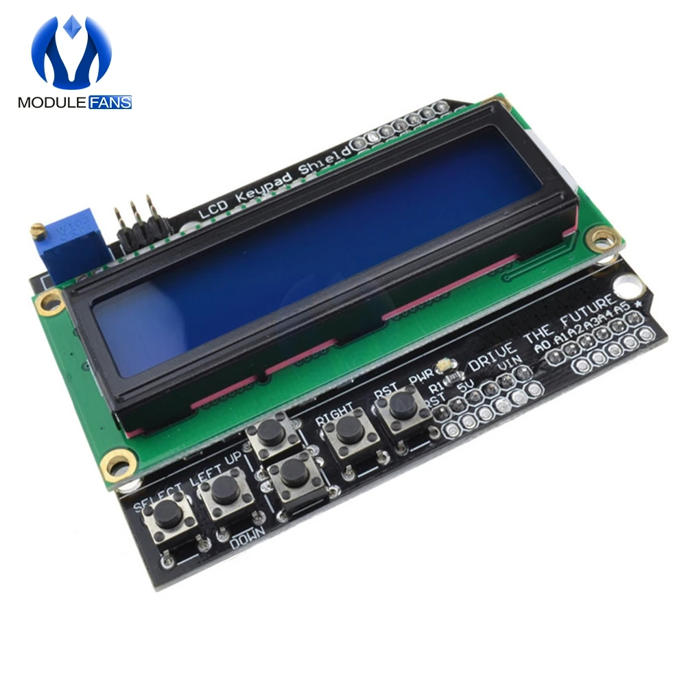 ЖК-экран 1602 для Arduino 1602, ЖК-дисплей ATMEGA328 ATMEGA2560 для Raspberry Pi UNO R3, синий экран, модуль черного света