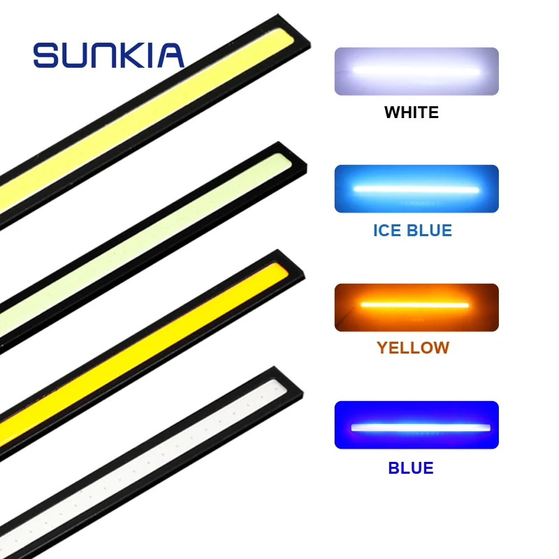 SUNKIA светодиодный DRL 100% водонепроницаемые дневные ходовые огни для универсальных