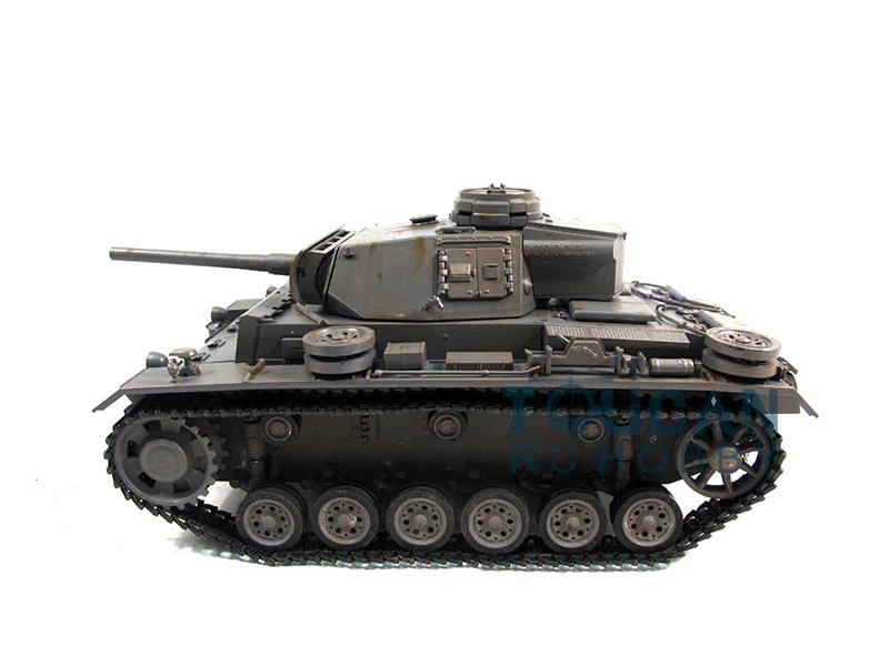 100% Металл Mato 1/16 Panzer III RC Tank KIT Модель инфракрасный Recoil серый 1223 TH00664|rc tank kit|rc tankpanzer iii
