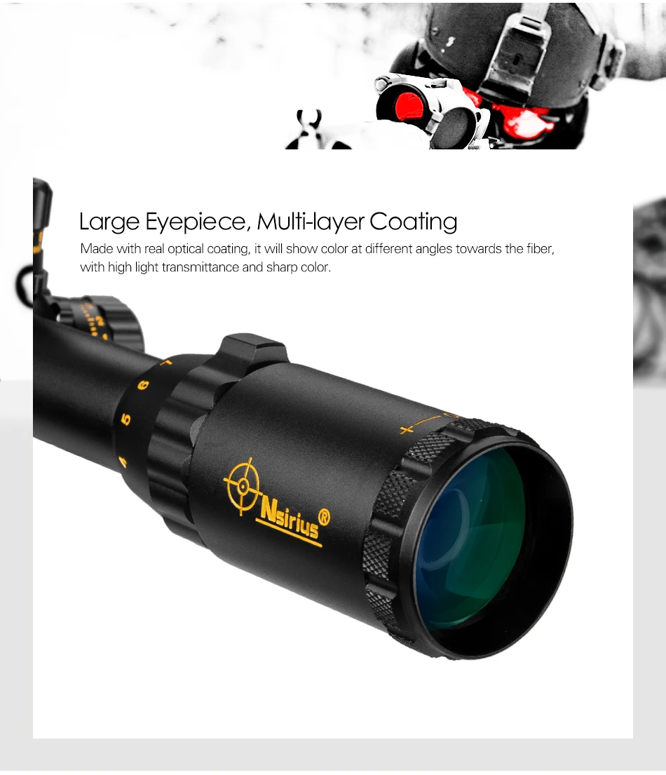 NSIRIUS Gold 4-16X50 AOE тактический оптический прицел красный зеленый llluminate Crosshair сетка охотничий прицел для снайпера