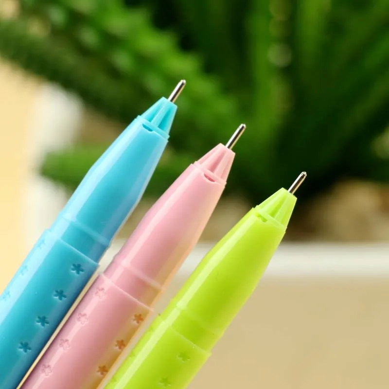 Милая гелевые ручки для школы 0 5 мм корейские кавайные канцелярские