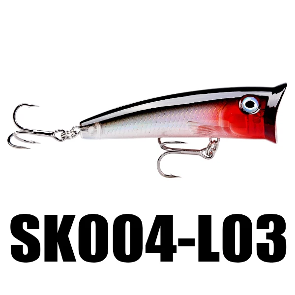 SeaKnight SK004 Поппер-Поппер, 1 шт., приманка для рыбалки, 11 г, 70 мм, жесткая приманка, плавающая приманка, приманки для рыбалки, воблеры, Длинные литые рыболовные приманки - Цвет: Красный