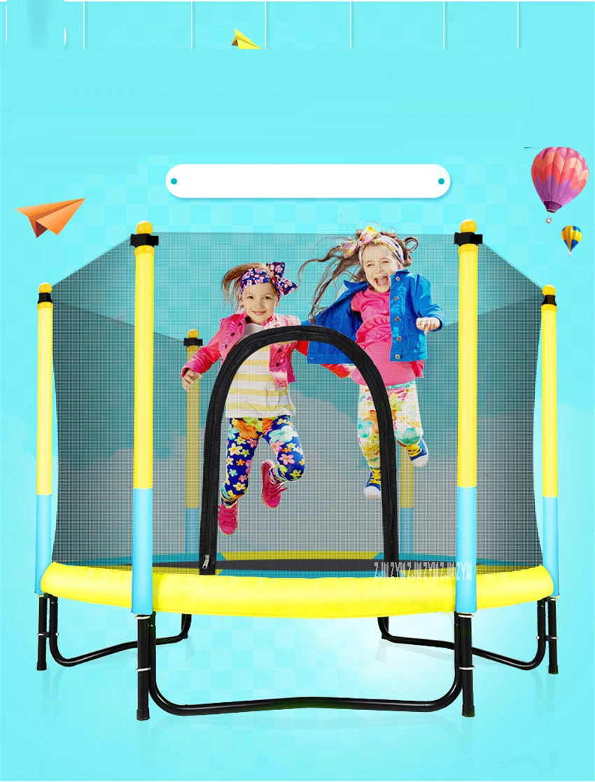 Мини батут 60 дюймов круглый детский корпус подкладка-сетка Rebounder наружные Упражнения домашние игрушки прыгающая кровать Nax нагрузка 150 кг PP, сплав