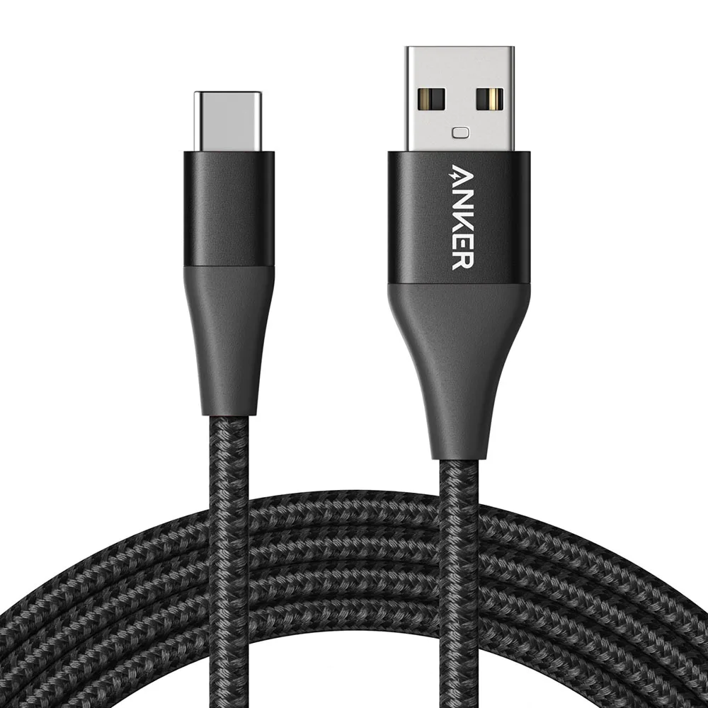 black Anker Powerline+ II USB-C USB-A кабель для samsung Galaxy S10/S9/S9+/S8/S8+/Note 8 LG V20/G5/G6 iPad Pro и многое другое - Цвет: black