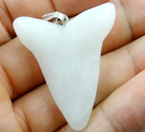Натуральный камень бирюзовый кварц кристалл опал Акула подвеска зуб для