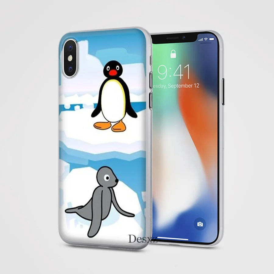 Gerleek чехол для телефона Little Penguin iPhone 6 6s 7 8 Plus 11 Pro X XS Max XR 5 5S SE жесткий