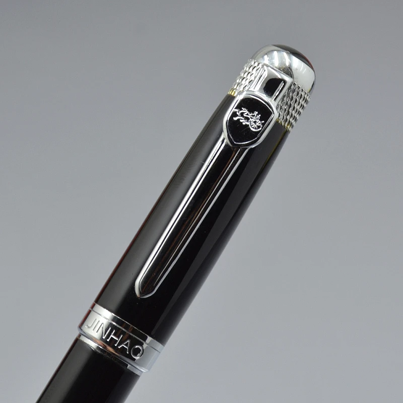 JINHAO 189 черная металлическая авторучка, офисные канцелярские принадлежности, люксовый бренд, мужские чернильные ручки для письма, бизнес-подарок