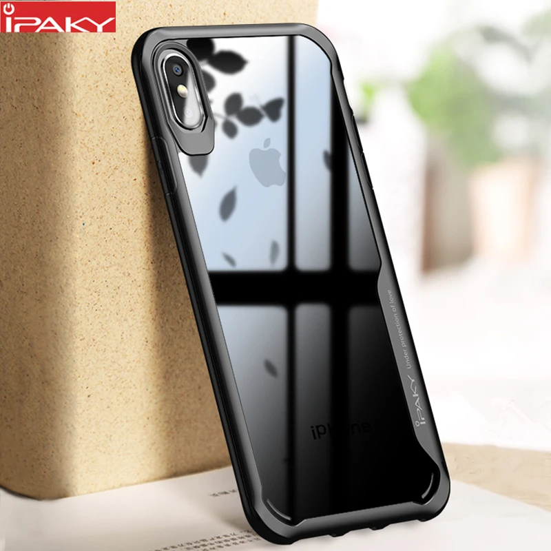 Чехол iPaky Brand XR Xs Max роскошный силиконовый акриловый Гибридный противоударный