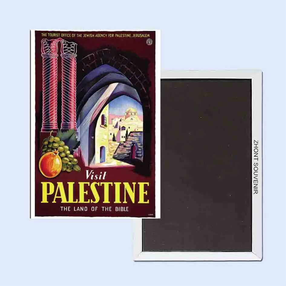 

Visit Palestine The Land of the Bible Loeb 24100 Retro nostalgia fridge magnets