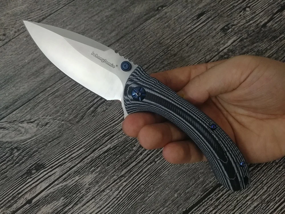 DX JohnnyJamie Dogbug C814GPBKW черный белый G10 Ручка D2 стальное лезвие складной Военный нож для кемпинга Охотничий Тактический нож s