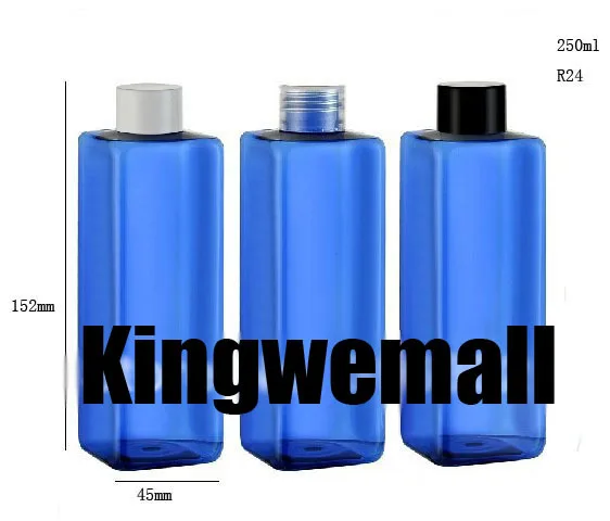 

250ML PET plastic lotion bottle with black cap used for Cosmetic Packaging