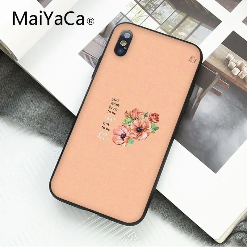 Арт эстетическое цветок слово цитаты Чехол для мобильного телефона iphone 12 11 pro MAX X