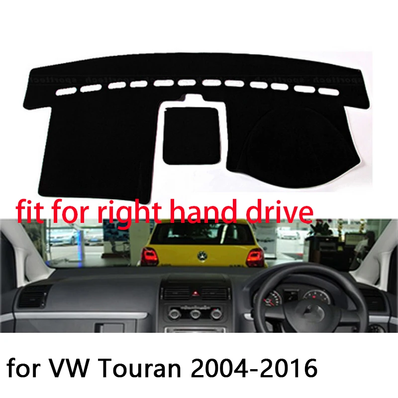 

Для Volkswagen Touran 2003-2016 правый и левый руль, чехлы на приборную панель автомобиля, коврик с абажуром, подушка, ковры, аксессуары