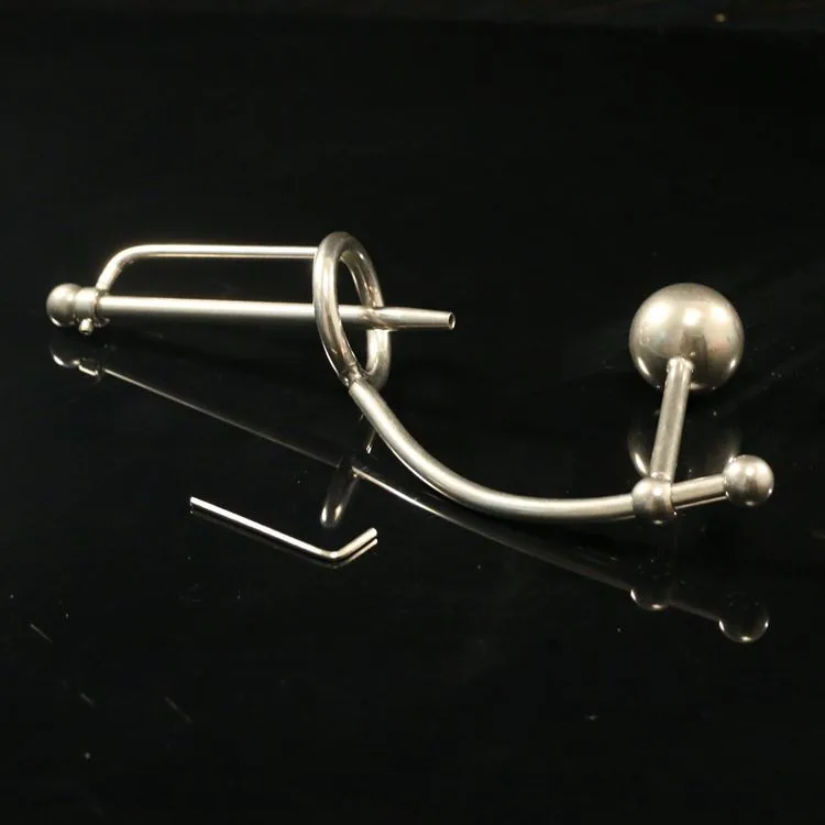 Мужской уретральный из нержавеющей стали анус замок комплект/кольцо