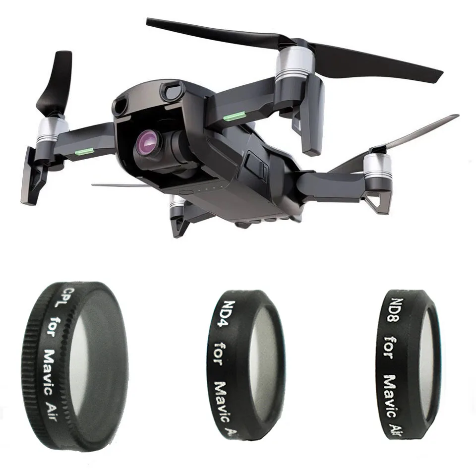 

3 Pcs CPL+ND4+ND8 filters for DJI Mavic Air Lens Filters