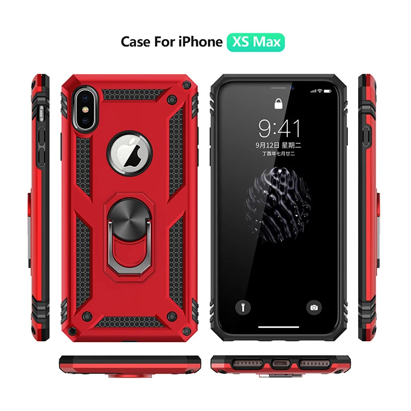 Кронштейн кольцо держатель чехол для iPhone 8 7 6 Бампер ТПУ X XS XR MAX 6S Plus защитная