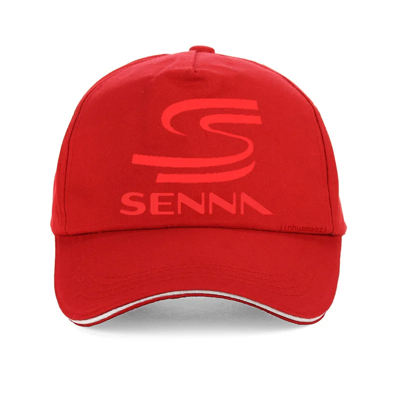 Red Летняя модная кепка Hero F1 Ayrton Senna для мужчин и женщин, хлопок, бейсболки для папы, гоночного автомобиля, регулируемая бейсболка, кепка bone Senna - Color: Red
