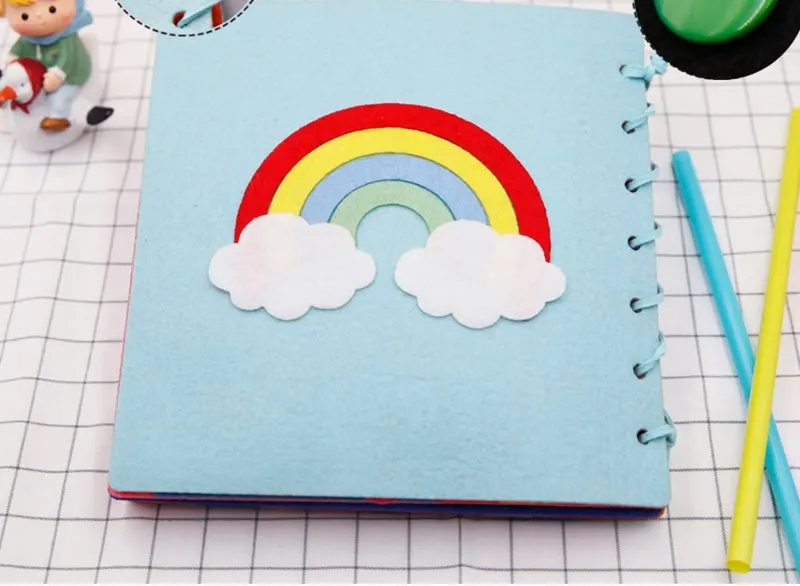 Детская Тихая Книга ручной работы, 20X20 см, моя первая книга, игрушки для детей, раннее обучение, обучающая, легко сшитая, войлок, сделай сам, материал, посылка