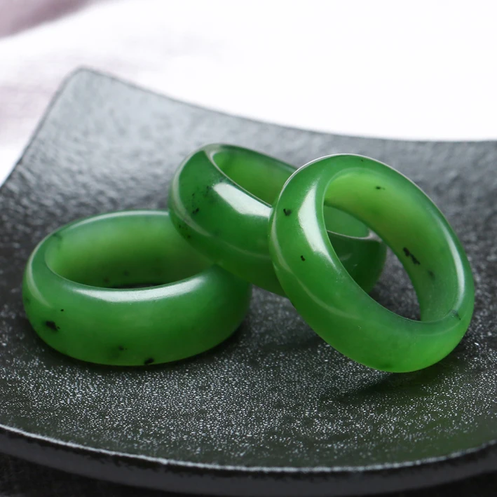 Hetian jade Jasper зеленое кольцо мужское и женское парное отзывы русский материал