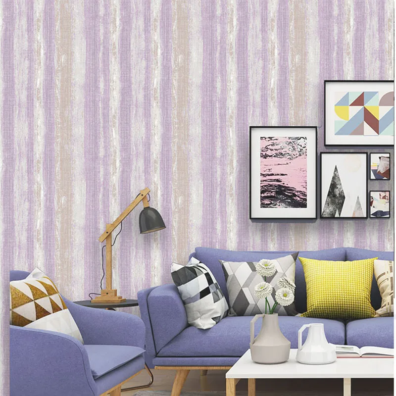 Простой скандинавский стиль обоев с вертикальными полосами разных цветов для спальни, гостиной, персонализированных фоновых обоев для телевизора, декора дома.