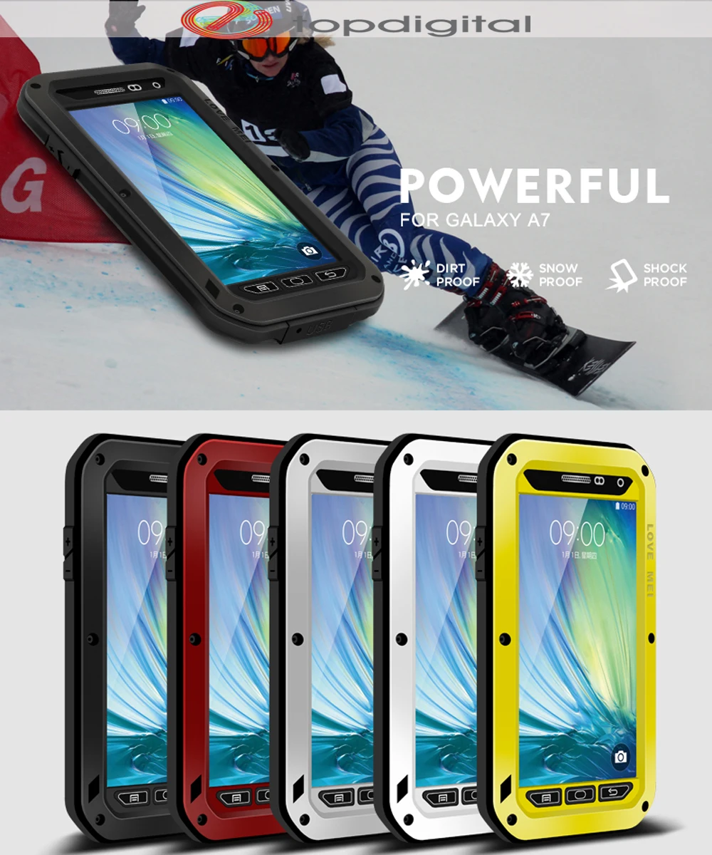 Любовь Мэй мощный водостойкий противоударный чехол для Samsung Galaxy A7 2015 A700 a700f SM-A700