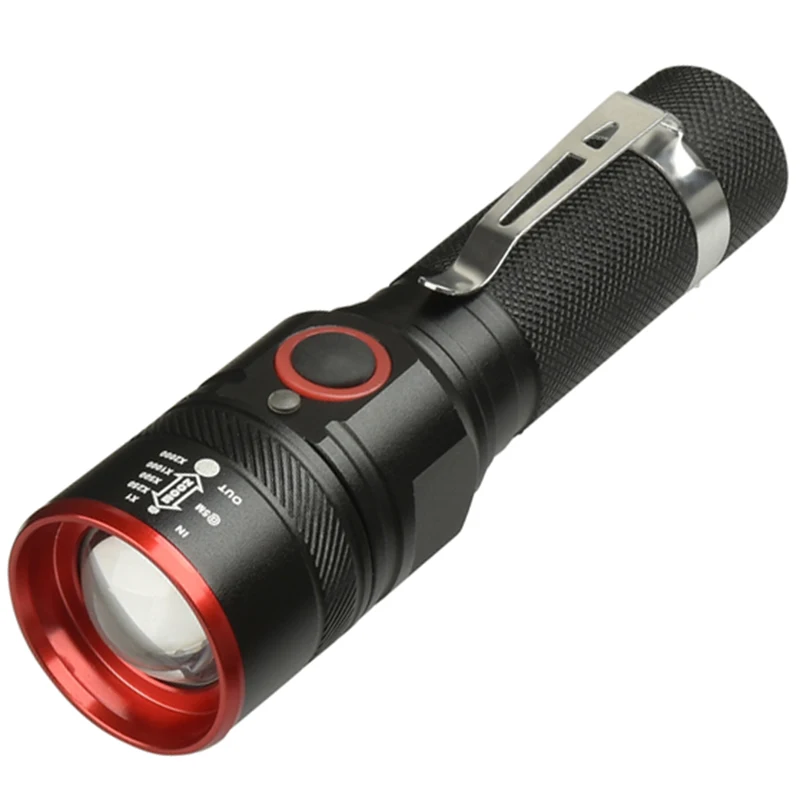 Litwod Z20 Micro USB Перезаряжаемый светодиодный фонарик XM-L2 U3 Zoomable 18650 перезаряжаемый аккумулятор фонарик 1 Режим ВКЛ/ВЫКЛ