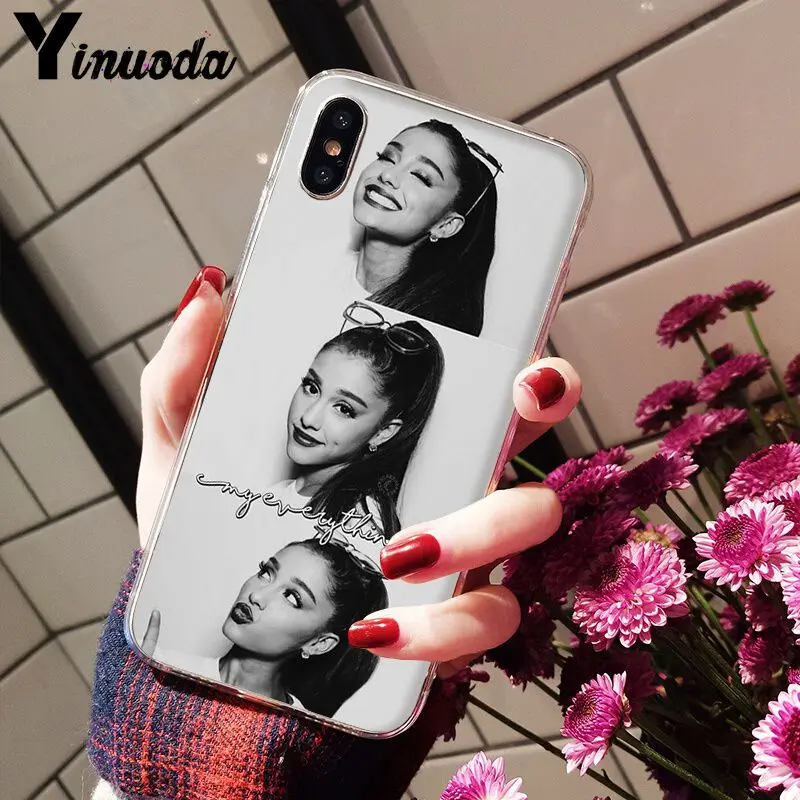 Yinuoda Ariana Grande AG Радужный подсластитель прозрачный мягкий чехол для телефона iPhone 8 7 6 6S Plus 5 5S SE XR X XS MAX Coque - Цвет: A5