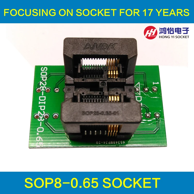 OTS 28 0.65 01 SSOP8 TSSOP8 шаг 0 65 мм программирующая розетка горит в розетке тестовая