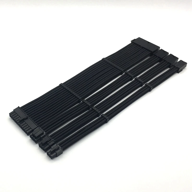 Комплект базового удлинительного кабеля один рукав ATX 24Pin CPU/EPS 4 + 4Pin GPU/PCI E 6 2Pin 6Pin