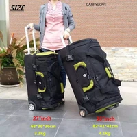 waterproof high capacity travel suitcase rolling luggage oxford cloth bagwomen trolley case men 2730 inch box