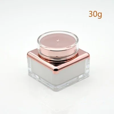 24pcs30G cream jar Новые акриловые бутылки крем баночка для декора для ногтей крем-маска многоразового использования, пустые контейнер для косметических принадлежностей бутылки 5/15/30 г - Цвет: 24pcs30G cream jar