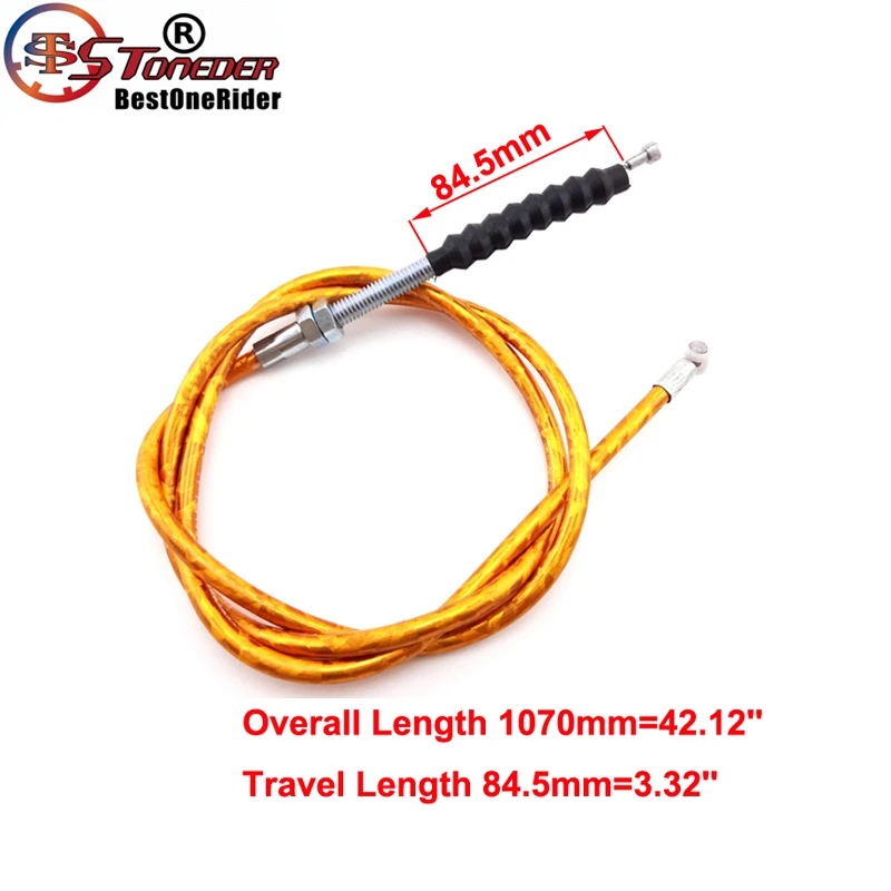 STONEDER 1070 мм Золотой кабель сцепления для китайского велосипеда Pit Dirt Lifan YX SSR Thumpstar