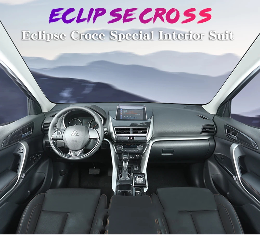 Аксессуары для салона автомобиля подходят для Mitsubishi Eclipse Cross украшение панели центральной консоли переключения передач