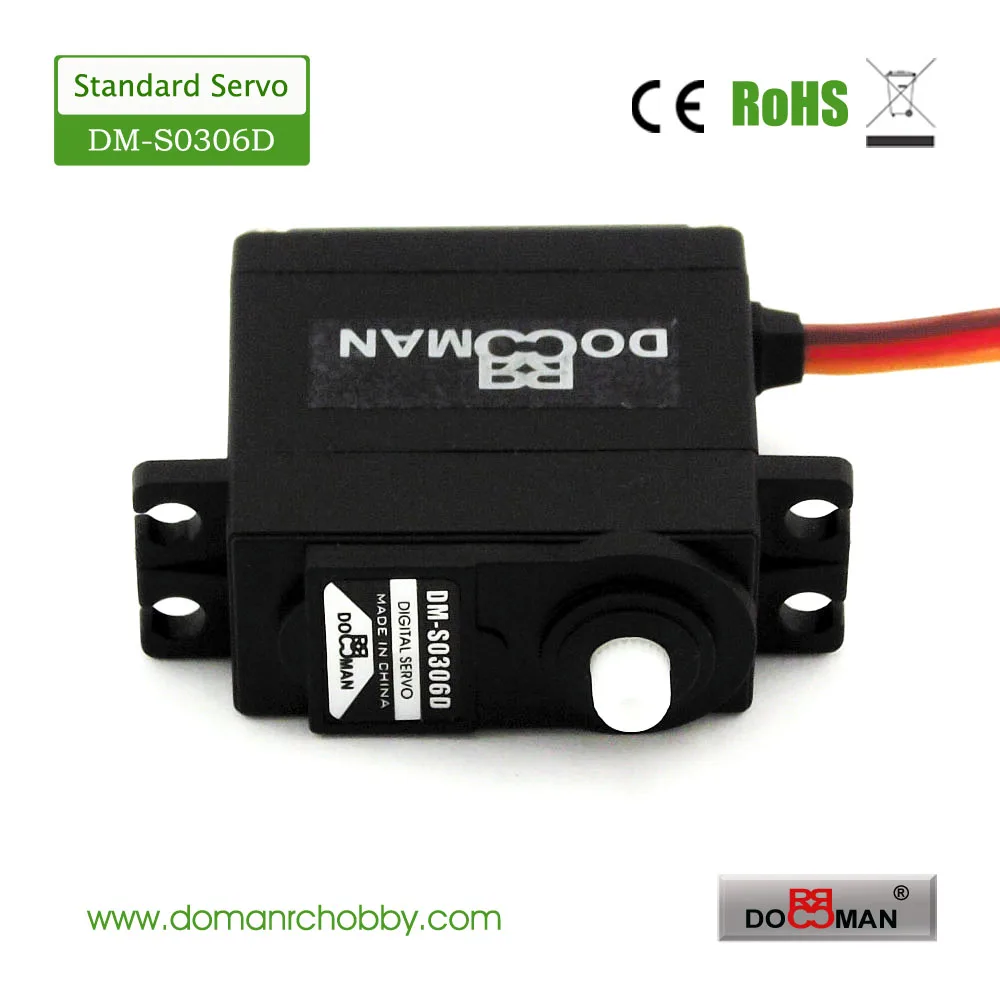 DOMAN RC DM S0306D 38 г/0 13 с/3 кг. См 360 градусов непрерывное вращение робот используется 3 кг