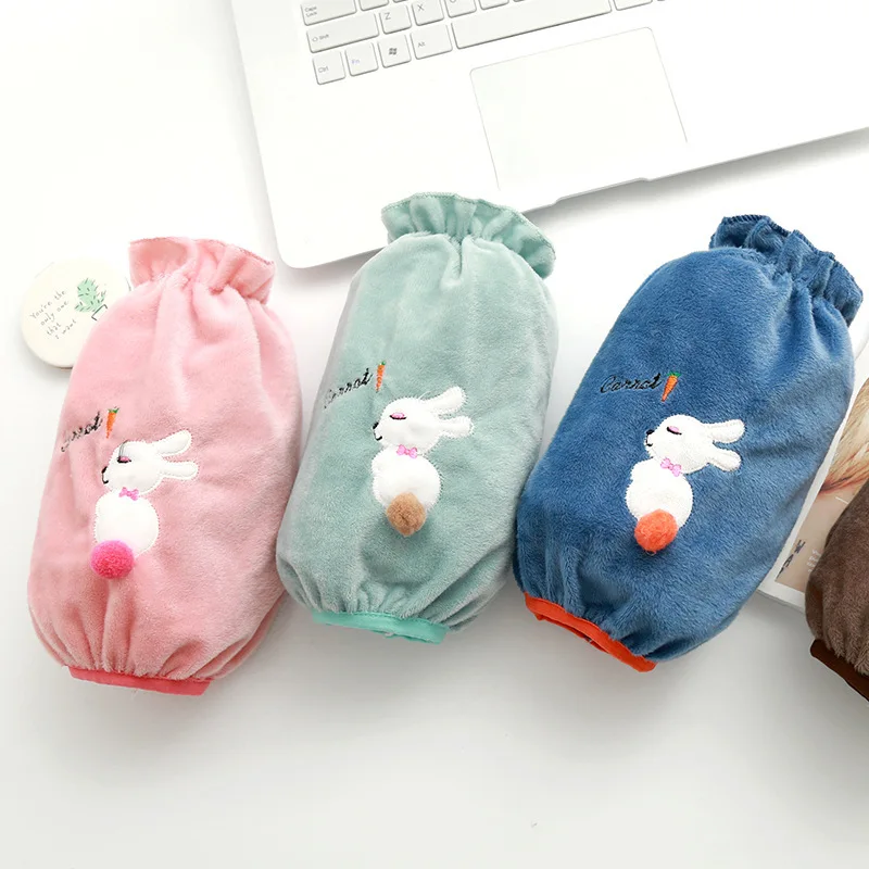 Нескользящие плюшевые рукава Осень зима для студентов с длинными