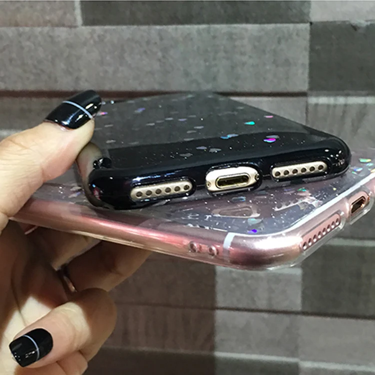 Kerzzil Bling разноцветное сердце любовь Мягкий силиконовый чехол для iPhone 8 7 6 S Plus