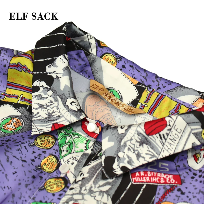 ELFSACK новинка 2019 стильные рубашки для женщин Повседневная блуза с квадратным