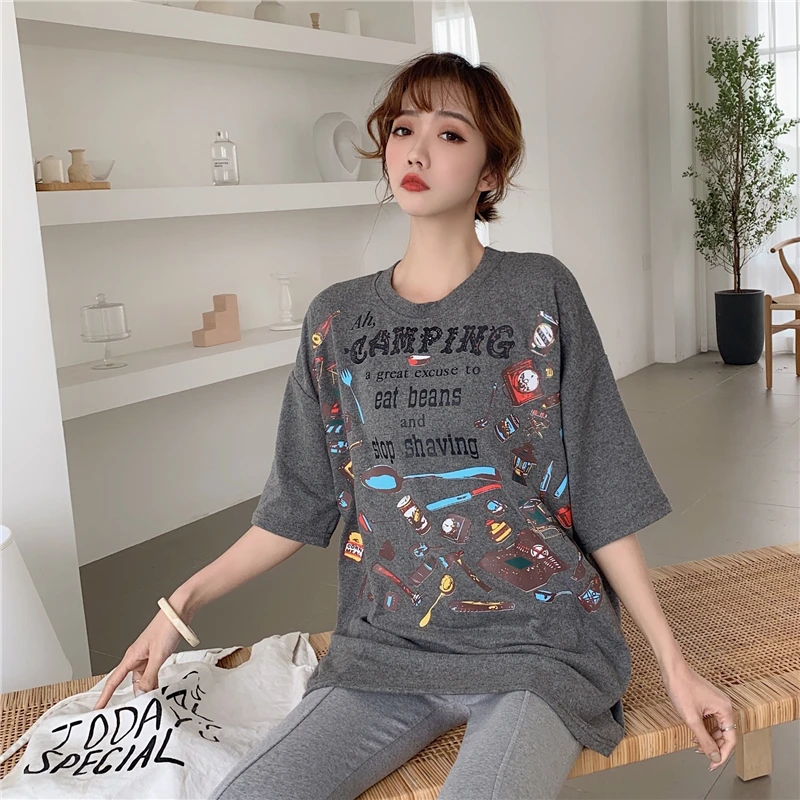 Модная женская футболка с надписью летняя хипстерская Женская Базовая уличная