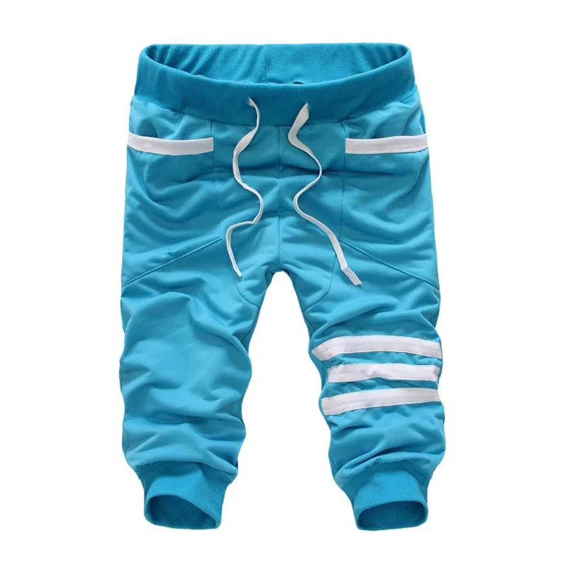 Мужская Одежда 2016 Новая Мода Мужские Шорты в Полоску Отпечатано Фитнес Хлопок Homme