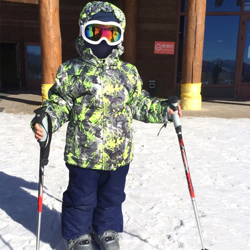 Winter Boys Girls Coat Outerwear Outdoor Printing Jackets Warm Kids Membrane Ski Jacket Camouflage 1315 |