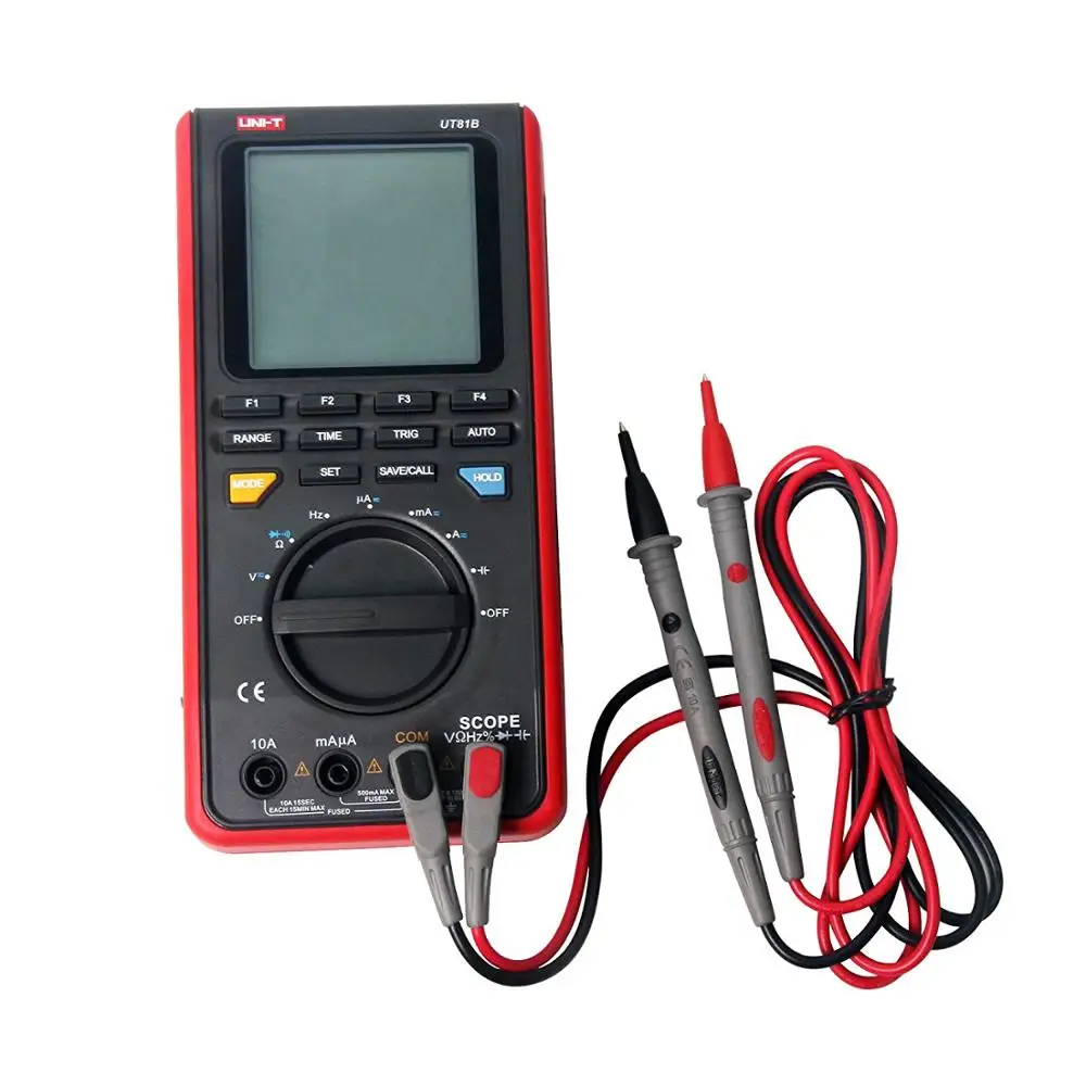 UNI T UT81B портативный цифровой осциллограф мультиметр 8 МГц 4000 отсчетов lcd Scopemeter 40