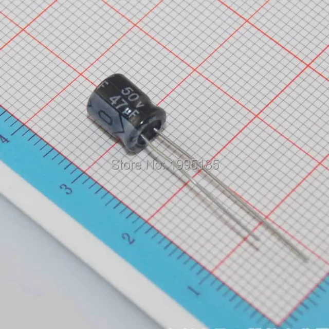 Бесплатная доставка 50 шт. Алюминий электролитический конденсатор 47 мкФ В 4*7