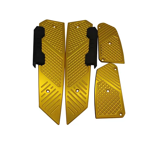 Золотой CNC алюминиевая подставка для ног Forza 300 250 125 мотоцикл изменение Footpad Педальная пластина для Honda MF13 Forza300 125 250 - Цвет: Золотой