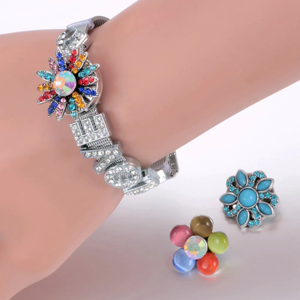 Золото горный хрусталь Стиль Баскетбол Талисманы 18 мм кнопки украшения для