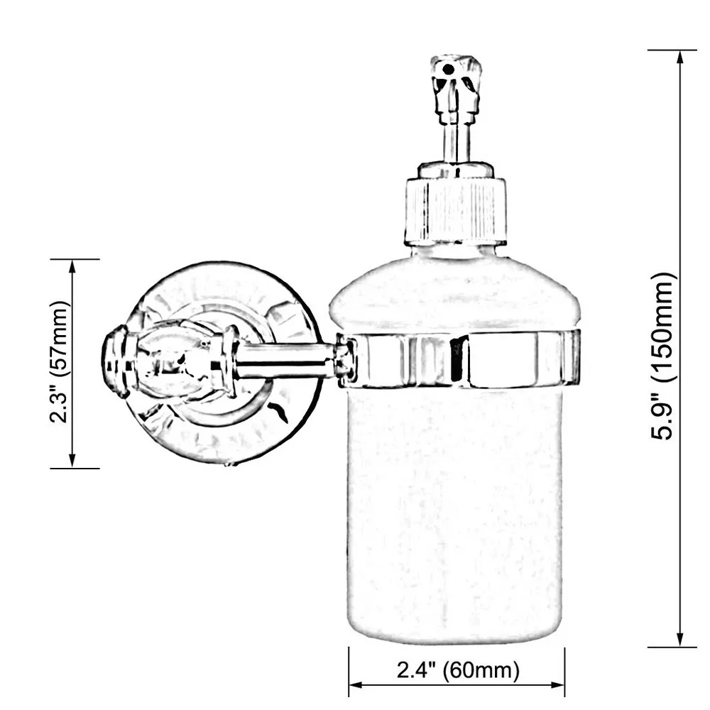 Золотой цвет латунь ванная комната и кухня стеклянная бутылка диспенсер для