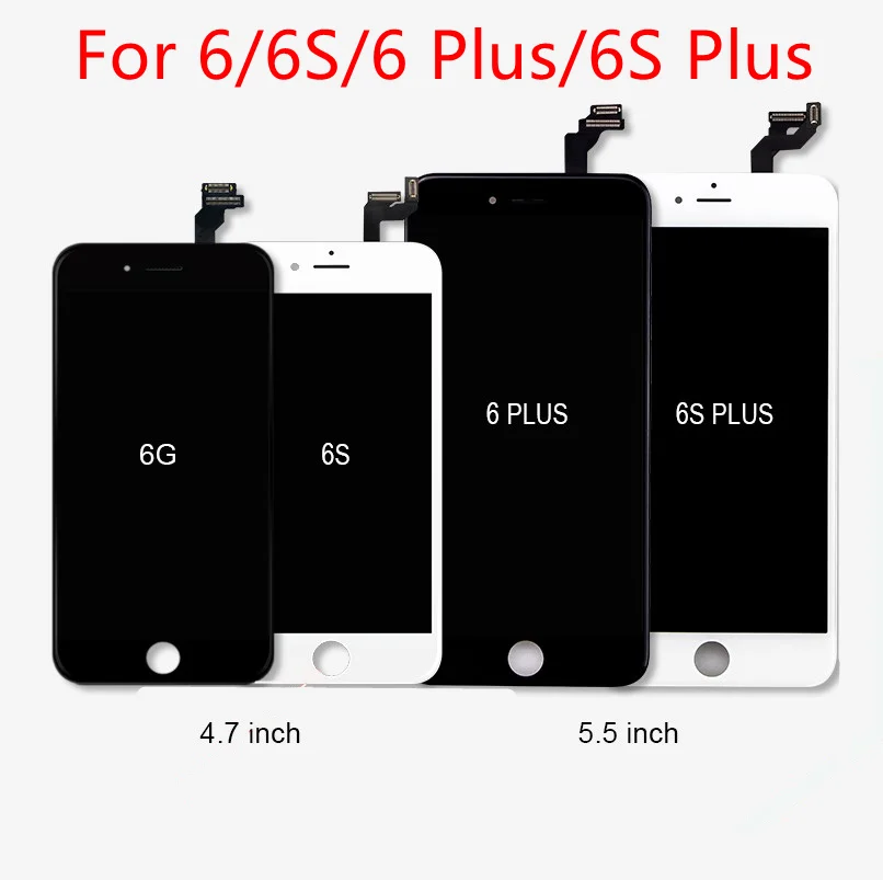Для iPhone 6 S Plus lcd с 3D силой сенсорный экран дигитайзер сборка для дисплей|Экраны