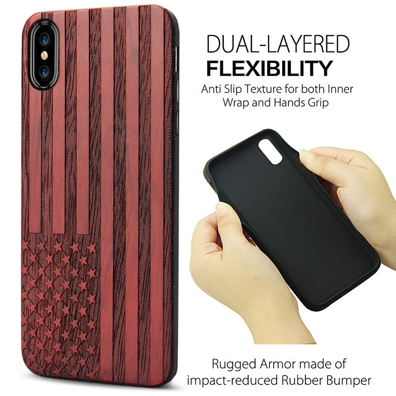 Классный чехол для iPhone X XS, чехол из натурального дерева с гравировкой, жесткая задняя крышка для Apple iPhone XR XS Max, роскошный ТПУ чехол для телефона s Coque